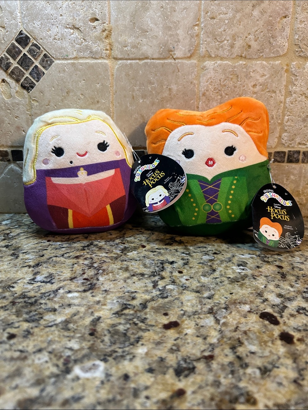 Hocus Pocus Twin Plush Set - Blonde & Orange Hair —-Sarah and Winifred